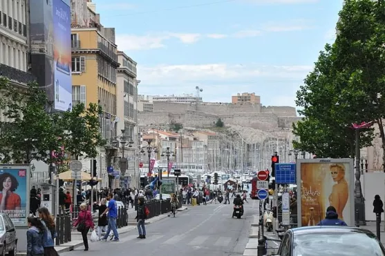 marseille france canebiere and fort saint nicolas 1