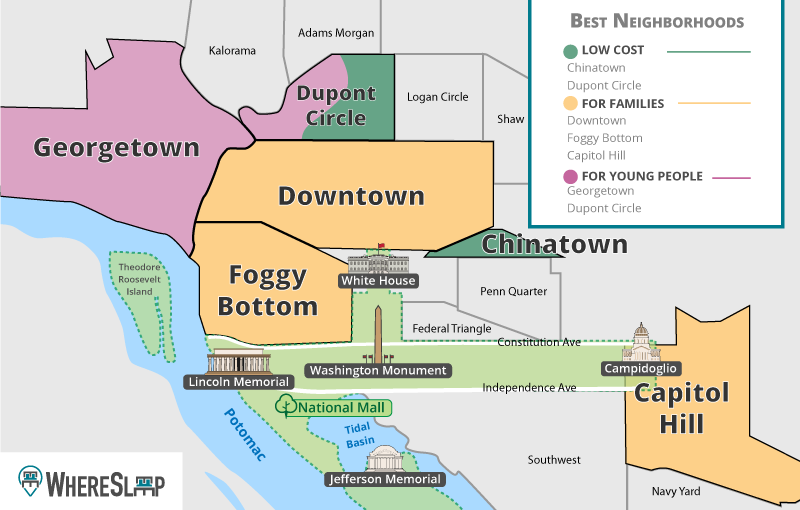 where to sleep in washington dc